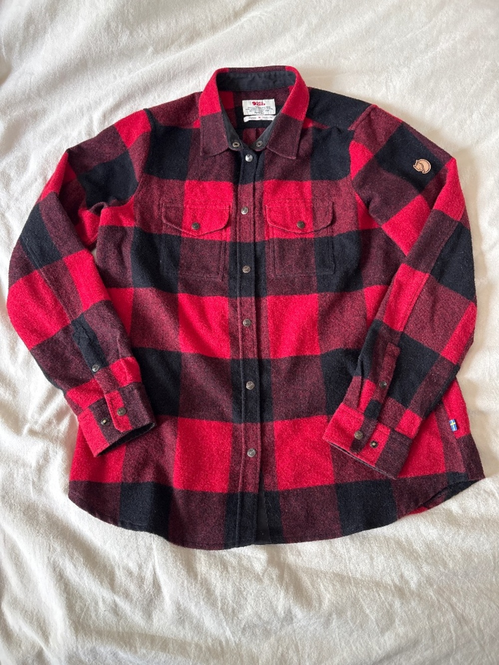 Fjallraven Canada Shirt Buffalo Plaid Flannel Sz M